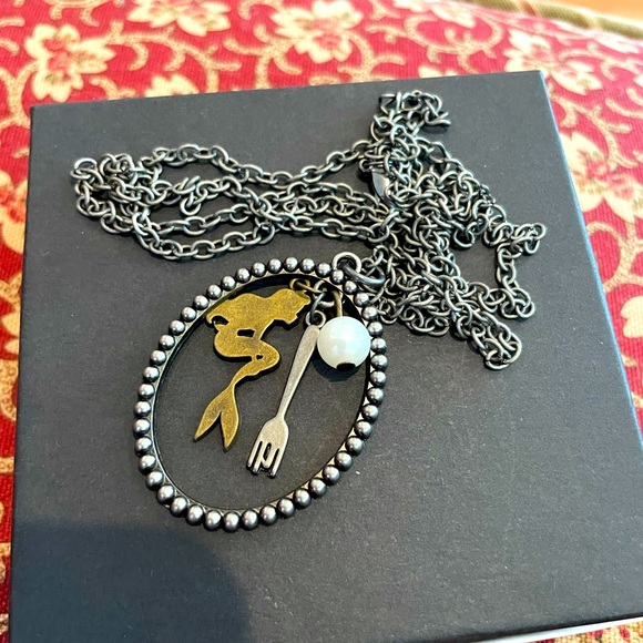 Disney Jewelry - 2/$20 Disney Ariel necklace cute & fun princess, fork & pearl